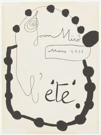 Miró, Joan (1893 Barcelona - 1983 Calamajor/Mallorca). - фото 2