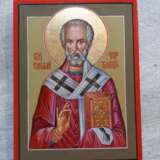 “The icon of Saint Nicholas Bishop of Myra. Nicolas Of Myra.” Wood Tempera Renaissance 2019 - photo 1
