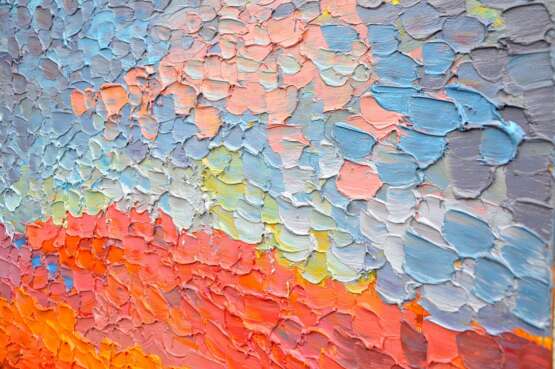 „Rote Steppe“ Leinwand Ölfarbe Abstractionismus Landschaftsmalerei 2014 - Foto 2