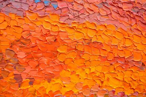 „Rote Steppe“ Leinwand Ölfarbe Abstractionismus Landschaftsmalerei 2014 - Foto 4