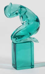 Weibliche Akt-Glasskulptur von Ermanno Nason