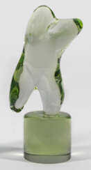 Glasskulptur mit weiblichem Torso von Ermanno Nason