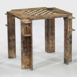 Außergewöhnlicher Spieltisch und Paar Stühle von Aldo Tura - Foto 1