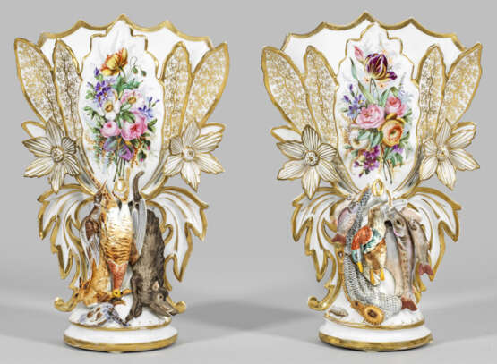Paar französische Louis Philippe-Vasen - Foto 1