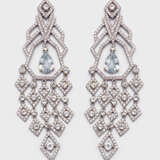 Paar repräsentative Diamant-Chandelliers - Foto 1
