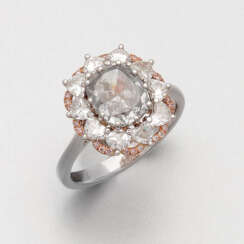 Seltener Natural Fancy-Diamantring