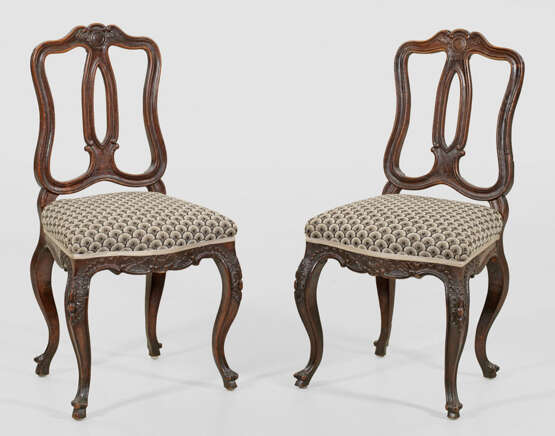 Paar Rokoko-Stühle - Foto 1