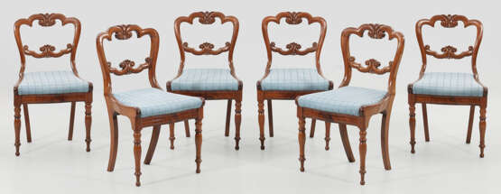 Satz von sechs viktorianischen Stühlen - Foto 1