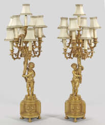 Несколько крупных Наполеон III-жирандоли лампы