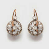Paar russische Diamant-Ohrgehänge - Foto 1