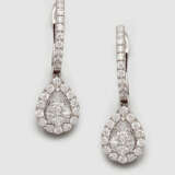Paar elegante Diamant-Ohrringe - Foto 1