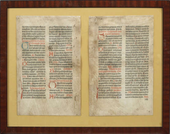 Zwei Inkunabel-Blätter aus einem "Missale Ratisponense" - фото 1