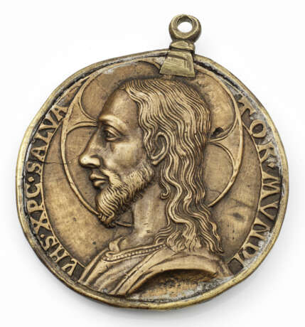 Seltene Renaissance-Bronze-Medaille mit den Bildnissen - Foto 2