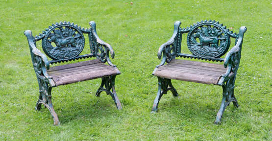 Paar viktorianische Gartensessel - Foto 1