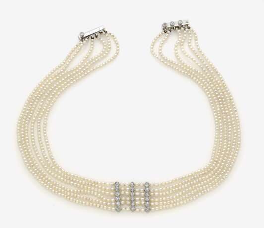Collier de Chien mit Perlen und Diamanten - фото 1