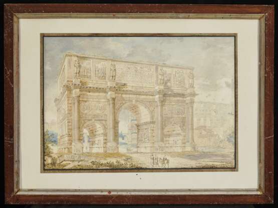 Kaisermann, Franz 1765 Yverdon - 1833 Rom. Kaisermann, Franz. Römische Ansichten: Kolosseum - Konstantinsbogen - Foto 3