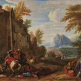 Meulen, Adam Frans van der 1632 Brüssel - 1690 Paris. Meulen, Adam Frans van der, zugeschrieben. Reiterschlacht - Foto 1