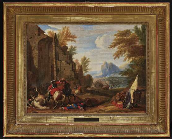 Meulen, Adam Frans van der 1632 Брюссель - 1690 Париж. Meulen, Адам Франс Ван дер, приписываемые. Reiterschlacht - фото 2