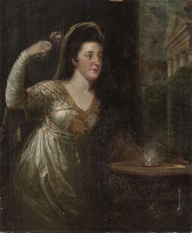 Français (?). Français (?), autour de 1800 . Bildnis einer Dame als Vestalin - photo 1