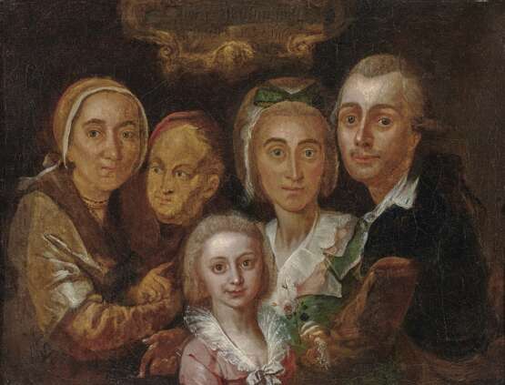 Deutsch (?). Deutsch (?), 2. Hälfte 18. Jahrhundert. Familienbildnis - Foto 1