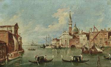 Venedig - Blick vom Canale della Grazia auf S. Giorgio Maggiore 