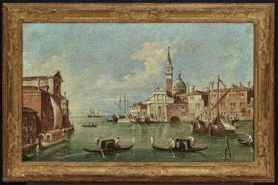 Guardi, Francesco 1712 Venedig - 1793 ebenda. Guardi, Francesco, Nachfolge. Venedig - Blick vom Canale della Grazia auf S. Giorgio Maggiore - Foto 2