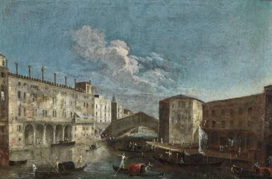 Bellotto, Bernardo ('Canaletto') 1721 Venedig - 1780 Warschau. Bellotto, Bernardo, Nachfolge . Venedig - Die Rialto-Brücke von Norden - Foto 1