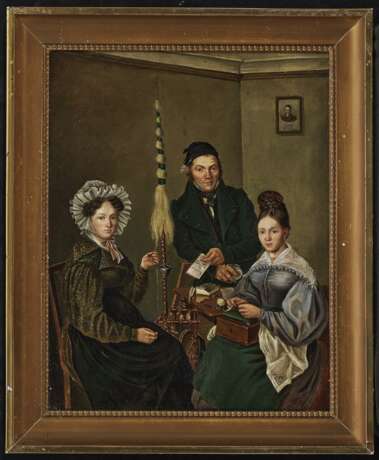Немецкий. Немецкий, около 1830. Familienbildnis - фото 2