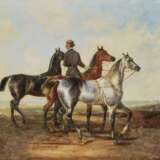 Steffeck, Carl Constantin Heinrich 1818 Berlin - 1890 Königsberg. Steffeck, Carl Constantin Heinrich. Reiter mit drei Pferden - Foto 1