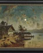 Franz Xaver von Hofstetten. Wirtshaus am See im Mondschein