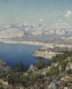 Эдмунд Бернингер. Die Küste von Sorrent mit Blick auf den Vesuv 