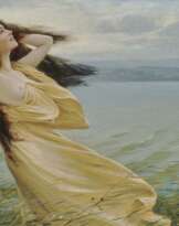 Junge Frau am Wasser