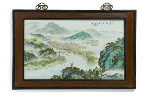 Platte mit der modernen Ansicht von Jingdezhen - фото 1