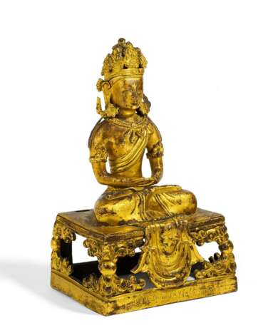 Buddha Amitayus mit fünfblättriger Krone - Foto 1