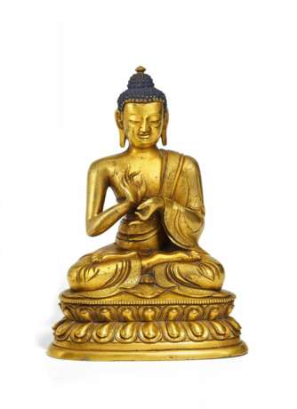 Buddha Shakyamuni mit dharmachakra mudra - Foto 1