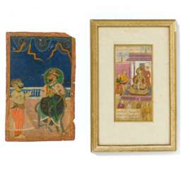 Zwei Malereien mit Maharadja