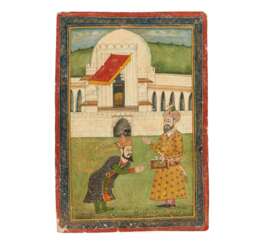 Babur Pasha übergibt seinem Sohn den Koran