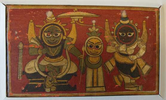 Sechzehn Jain Manuskriptseiten und Malereien mit Mahavira - photo 9