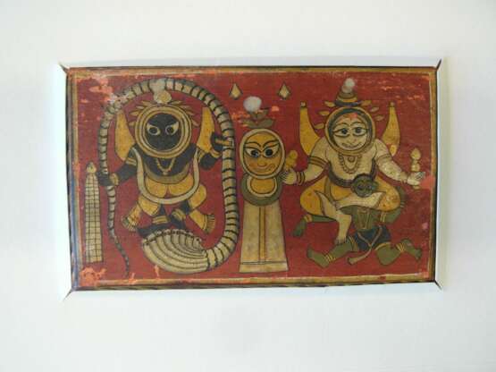 Sechzehn Jain Manuskriptseiten und Malereien mit Mahavira - photo 10