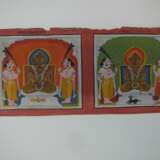 Sechzehn Jain Manuskriptseiten und Malereien mit Mahavira - фото 12