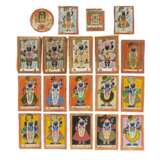 Neunzehn seltene Miniatur-Malereien von Shri Nathji - Foto 1