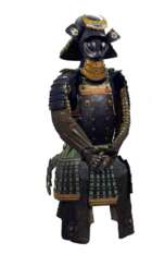Nimai dô-Rüstung mit zunari kabuto und Maske