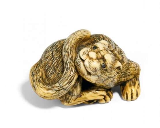 Netsuke: Liegender Tiger - photo 1