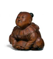 Netsuke: Karako mit Schildkröte