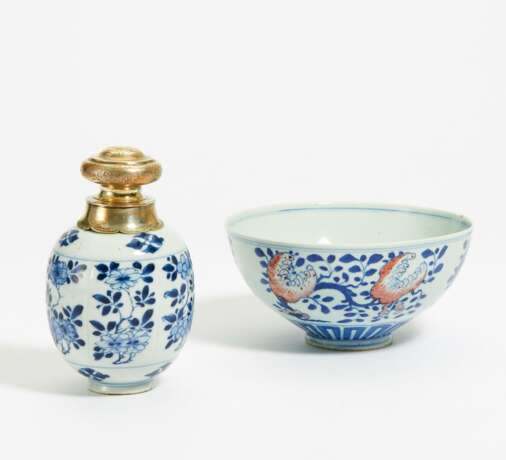 Kleine Vase mit Silberdeckel - Foto 1