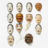 Dreizehn Nô- und Kyôgen-Masken - Foto 1