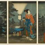 Utagawa, Hiroshige I. und Kunisada I.. Nächtlicher Garten (Yoru no niwa) - Foto 1