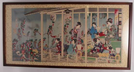 Utagawa, Hiroshige I. und Kunisada I.. Nächtlicher Garten (Yoru no niwa) - Foto 3