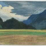 Münter, Gabriele. Münter, Gabriele. Blick ins Gebirge (über das Murnauer Moor). 1903 - Foto 1