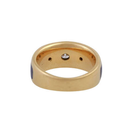 Ring mit 3 Brillanten, 1x 0,25 ct, 2x je 0,03 ct, WEISS (H)/VVS - Foto 4